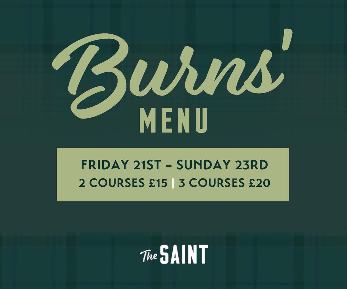 Burns Suppers at The Saint